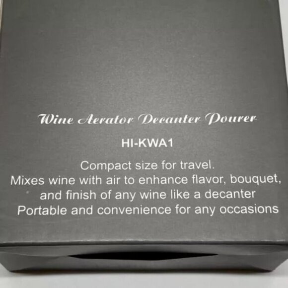 Wine Aerator Decanter Pourer Home Image HI-KWA1 Compact Portable Travel Size NIB - Picture 10 of 12
